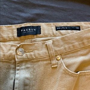 Pacsun Tan jeans 34x30